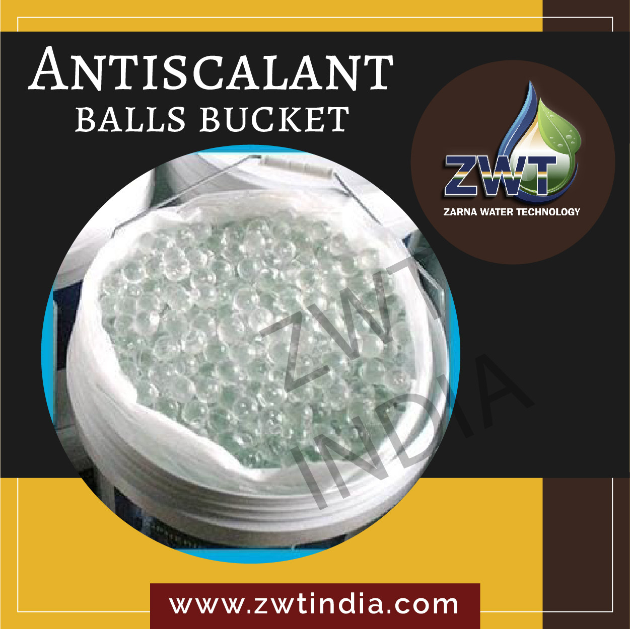 Antiscalant Balls Bucket