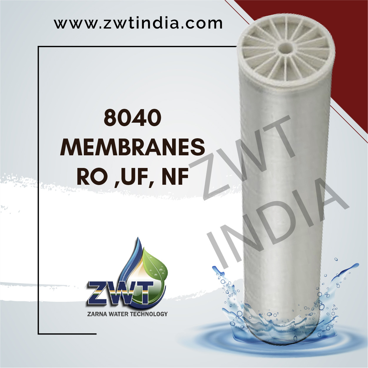 8040 Membranes RO, UF, NF
